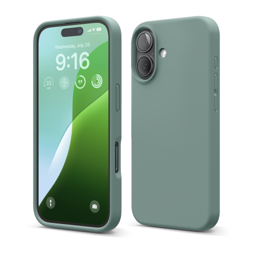 elago Compatible with iPhone 16 Case, Premium Liquid Silicone Case, Full Body Protective Cover, Shockproof, Anti-Scratch Soft Microfiber Lining, 6.1