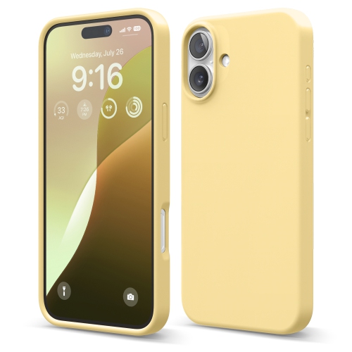 elago Compatible with iPhone 16 Plus Case, Premium Liquid Silicone Case, Full Body Protective Cover, Shockproof, Anti-Scratch Soft Microfiber Lining,