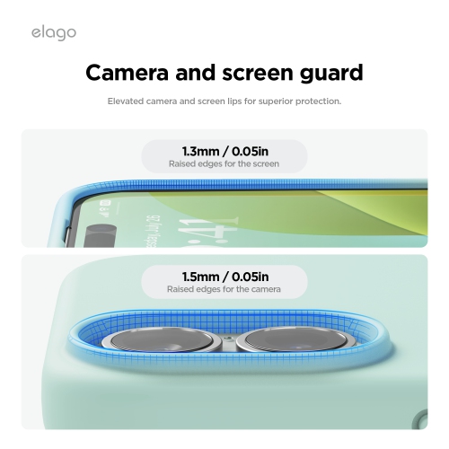 elago Compatible with iPhone 16 Plus Case, Premium Liquid Silicone Case, Full Body Protective Cover, Shockproof, Anti-Scratch Soft Microfiber Lining,