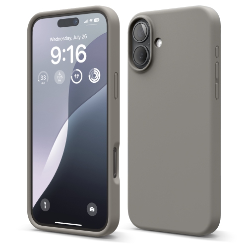 elago Compatible with iPhone 16 Plus Case, Premium Liquid Silicone Case, Full Body Protective Cover, Shockproof, Anti-Scratch Soft Microfiber Lining,