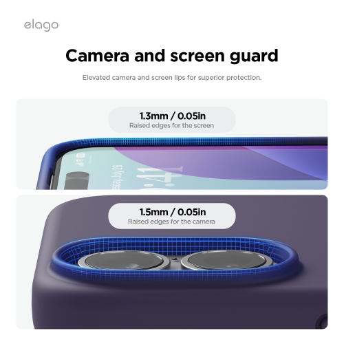 elago Compatible with iPhone 16 Plus Case, Premium Liquid Silicone Case, Full Body Protective Cover, Shockproof, Anti-Scratch Soft Microfiber Lining,