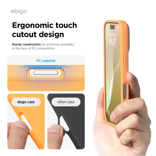 elago Compatible with iPhone 16 Plus Case, Premium Liquid Silicone Case, Full Body Protective Cover, Shockproof, Anti-Scratch Soft Microfiber Lining,