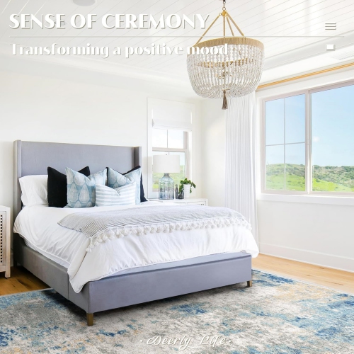 6' x 9' Washable Bedroom Rug Indoor Non-Slip, Modern Abstract Area Rug, Washable Bathroom Carpet for Front Door Entrance Kitchen Laundry Room Bath