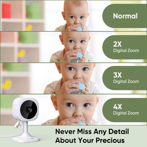 Bonoch 4.3" Baby Monitor, 720p Baby Monitor with Camera and Audio, 4000mAh Battery Video Baby Monitor No WiFi, VOX Mode, 2 Way Audio, Auto Night