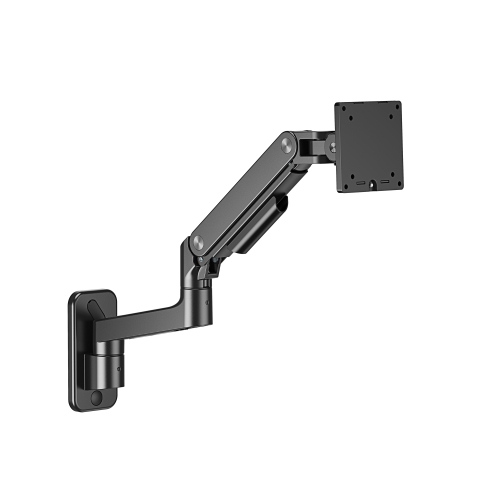 Amer Mounts - Single HydraLift Articulating Monitor Wall Mount with extension Supports 4.4-44 lbs monitors with 100x100mm or 75x75mm mounting