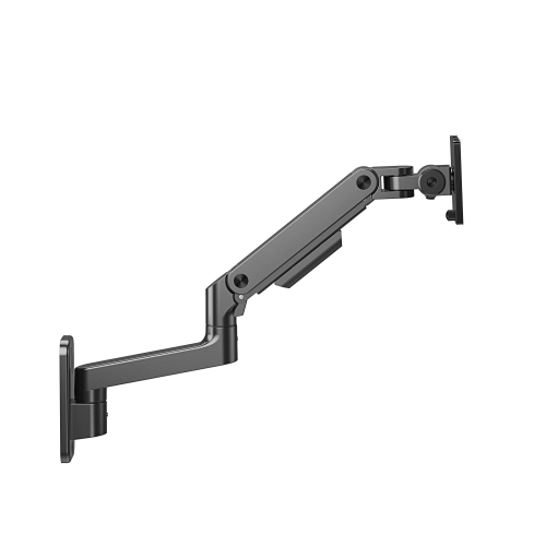 Amer Mounts - Single HydraLift Articulating Monitor Wall Mount with extension Supports 4.4-44 lbs monitors with 100x100mm or 75x75mm mounting
