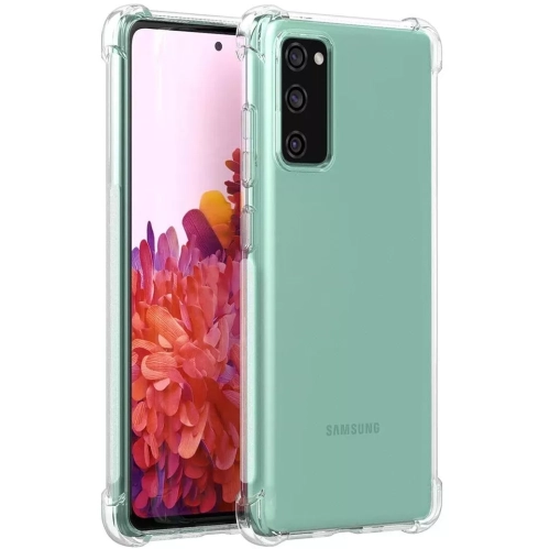 Étui transparent pour S20 FE de Samsung avec pare-chocs antichoc, étui transparent durable et protection antichoc