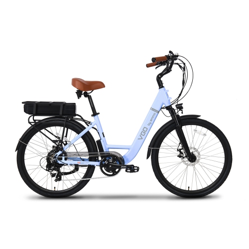 EMMO  Vgo Electric Bike for Adult, 48V 500W Step-Thru City Commuter Bike 135Km Long Range Digital Display Ebike - In Blue