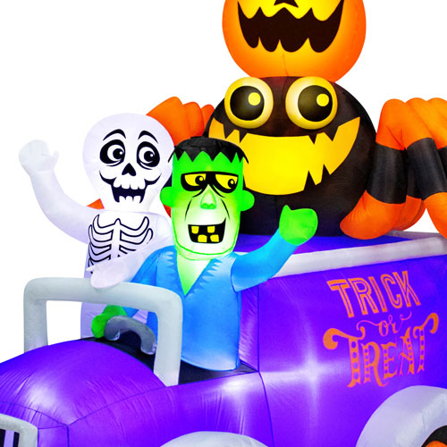 Occasions - Décoration pour l'Halloween de 3,2 m : Camion gonflable