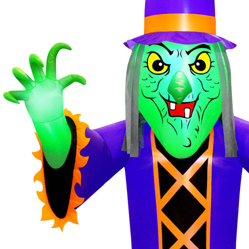 Occasions - Décoration d'Halloween de 6,1 m : Sorcière géante gonflable