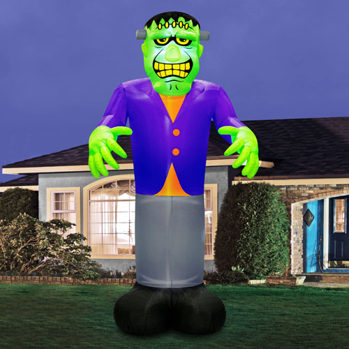 Occasions - Décoration d'Halloween de 6,1 m Monstre Frankenstein debout gonflable