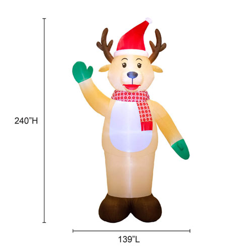 Occasions Christmas 6.1m Inflatable Colos Reindeer