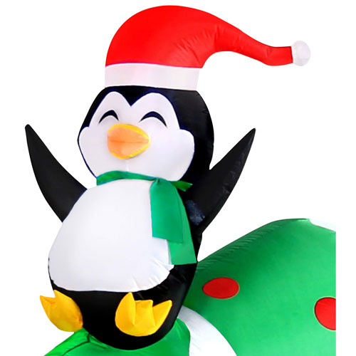 Occasions Christmas 3.66m Inflatable Santa ATV Pulling Tree