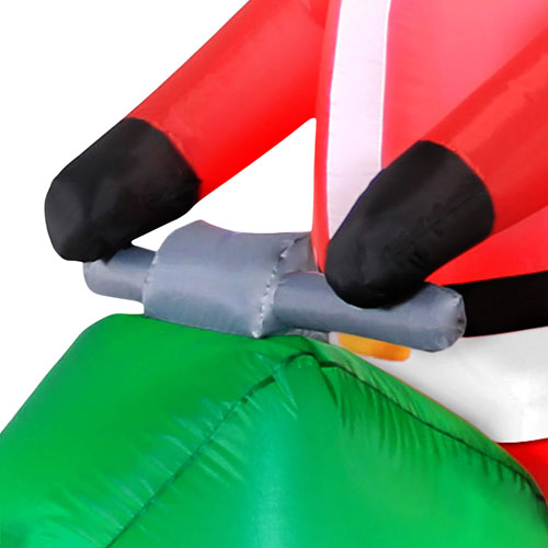 Occasions Christmas 3.66m Inflatable Santa ATV Pulling Tree