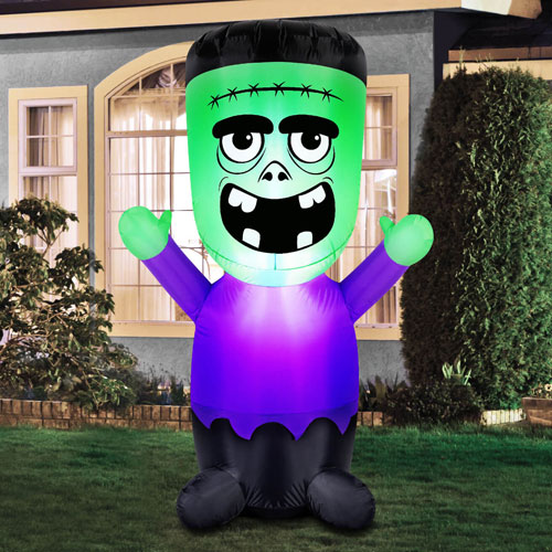 Occasions - Décoration d'Halloween de 1,52 m Bébé Frankenstein gonflable
