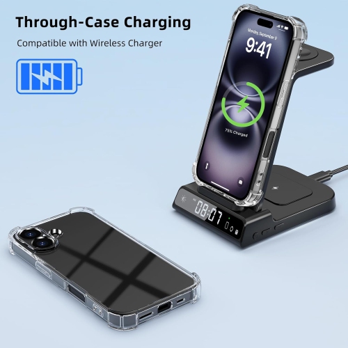 [CS] Étui souple mince en TPUR pour iPhone 16, transparent