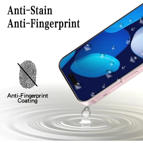 Paquet de 3 protecteurs d'écran iPhone 16 Pro Max [6,9 po] : verre trempé, cadre d'installation, îlot dynamique et étui