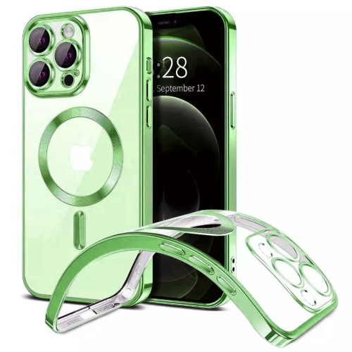 [CS] Hybrid TPU Magnetic MagSafe Case Back Cover for iPhone 16 Pro Max, Green