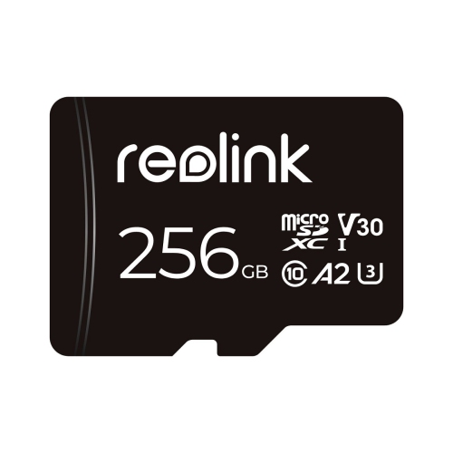 Carte mémoire microSDXC 256&nbsp;Go de Reolink, jusqu'à 100MB Mo/s, classe 10, carte microSD entièrement compatible avec la caméra de surveillance de