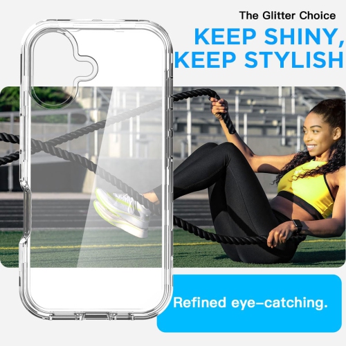 iPhone 16 Case Clear, Rugged Heavy Duty Protective Shockproof Drop Tough Transparent Cell Phone Cover