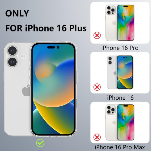 iPhone – Étui 16 plus compatible avec MagSafe Clear Floral avec motif de branche de fleurs pour filles, étui mince, arrière rigide antichoc, pour