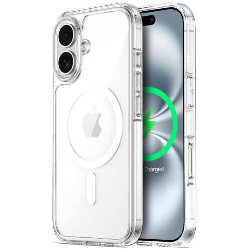 HLD  Iphone 16 Case Magnetic, Compatible \w Magsafe Yellowing-Resistant Slim Cover, Upgraded 2-Layer Air-Buffer Corners Shockproof Phone Case Magnetic