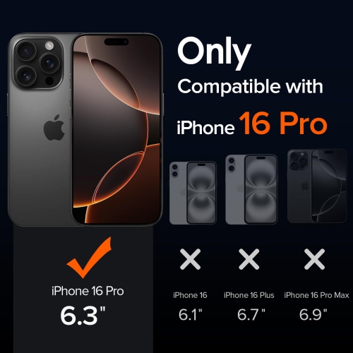 Magnetic Matte Case for iPhone 16 Pro 6.3'' Case, Compatible with MagSafe, Anti-Slip and Drop-Proof Protective Cover, Translucent Slim Back Soft Edge