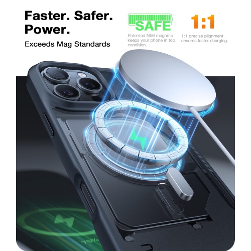 Stronger Magnetic & Shockproof for iPhone 16 Pro Max Case, Military Grade Drop Protection, Compatible with MagSafe, Case for iPhone 16 Pro Max Case