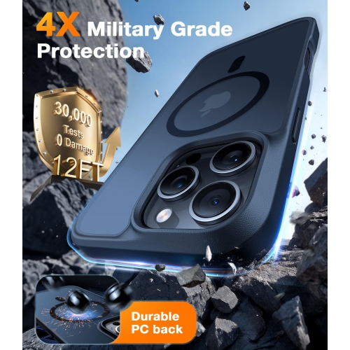 Stronger Magnetic & Shockproof for iPhone 16 Pro Max Case, Military Grade Drop Protection, Compatible with MagSafe, Case for iPhone 16 Pro Max Case