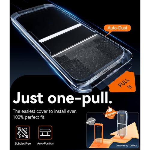 Diamond Shield – Protecteur d’écran pour iPhone 16 Pro Max 9H+ de qualité militaire et protecteur d’écran durable le plus long 16 Pro Max en verre