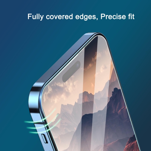 Glass Screen Protector for iPhone 16 / iPhone 15 / iPhone 15 Pro 6.1 Inch Display 3 Pack Tempered Glass, Sensor Protection, Dynamic Island