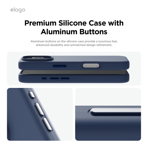 elago Magnetic Silicone Case Compatible with iPhone 16 Pro Case 6.3 Inch Compatible with All MagSafe Accessories - Built-in Magnets, Soft Grip