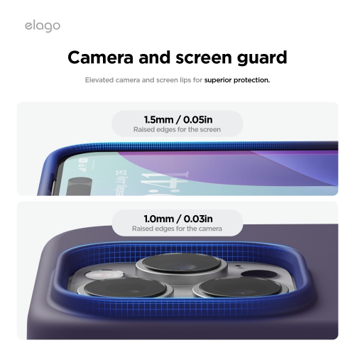 elago Magnetic Silicone Case Compatible with iPhone 16 Pro Case 6.3 Inch Compatible with All MagSafe Accessories - Built-in Magnets, Soft Grip