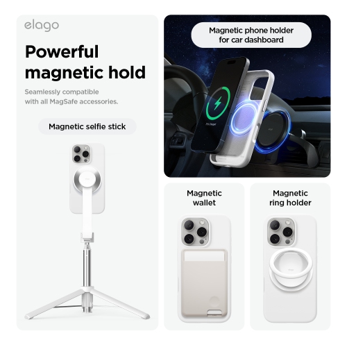 elago Magnetic Silicone Case Compatible with iPhone 16 Pro Case 6.3 Inch Compatible with All MagSafe Accessories - Built-in Magnets, Soft Grip