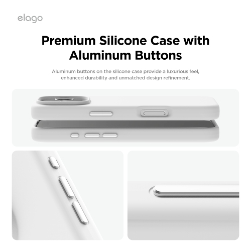 elago Magnetic Silicone Case Compatible with iPhone 16 Pro Case 6.3 Inch Compatible with All MagSafe Accessories - Built-in Magnets, Soft Grip