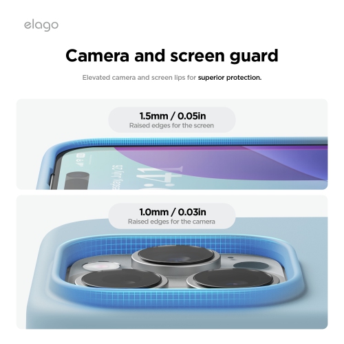 elago Magnetic Silicone Case Compatible with iPhone 16 Pro Case 6.3 Inch Compatible with All MagSafe Accessories - Built-in Magnets, Soft Grip