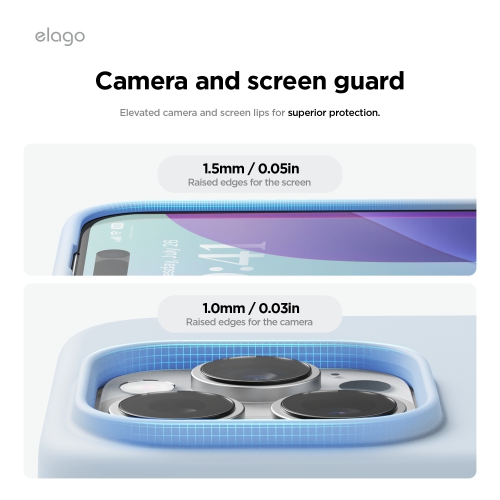 elago Magnetic Silicone Case Compatible with iPhone 16 Pro Case 6.3 Inch Compatible with All MagSafe Accessories - Built-in Magnets, Soft Grip