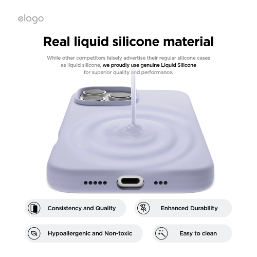 elago Magnetic Silicone Case Compatible with iPhone 16 Pro Case 6.3 Inch Compatible with All MagSafe Accessories - Built-in Magnets, Soft Grip