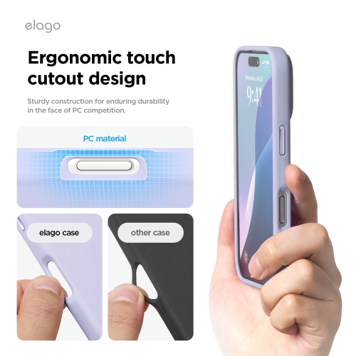 elago Magnetic Silicone Case Compatible with iPhone 16 Pro Case 6.3 Inch Compatible with All MagSafe Accessories - Built-in Magnets, Soft Grip