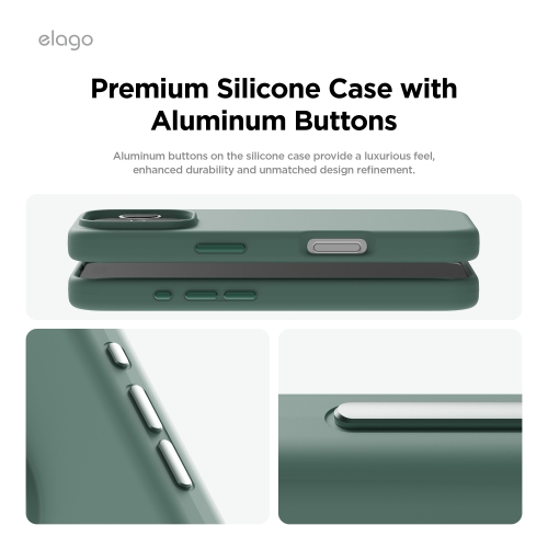 elago Magnetic Silicone Case Compatible with iPhone 16 Pro Case 6.3 Inch Compatible with All MagSafe Accessories - Built-in Magnets, Soft Grip