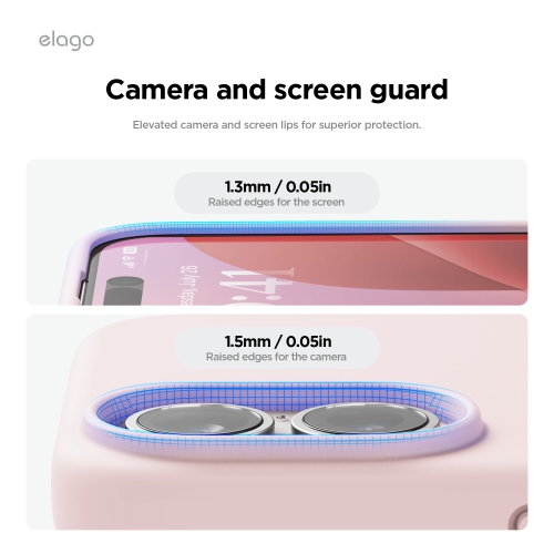 elago Magnetic Silicone Case Compatible with iPhone 16 Case 6.1 Inch Compatible with All MagSafe Accessories - Built-in Magnets, Soft Grip Silicone,