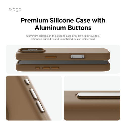elago Magnetic Silicone Case Compatible with iPhone 16 Pro Case 6.3 Inch Compatible with All MagSafe Accessories - Built-in Magnets, Soft Grip