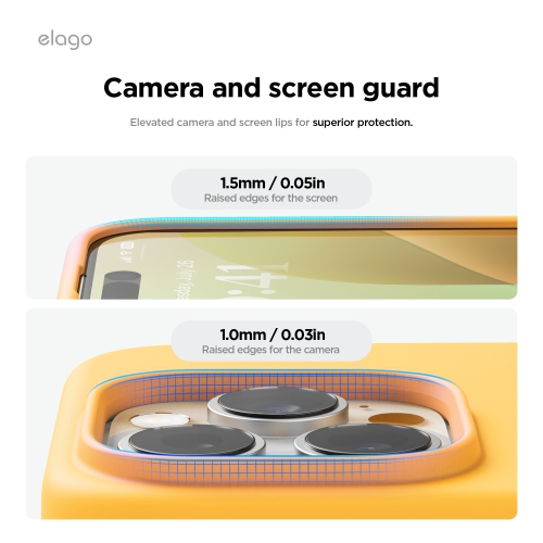elago Magnetic Silicone Case Compatible with iPhone 16 Pro Case 6.3 Inch Compatible with All MagSafe Accessories - Built-in Magnets, Soft Grip