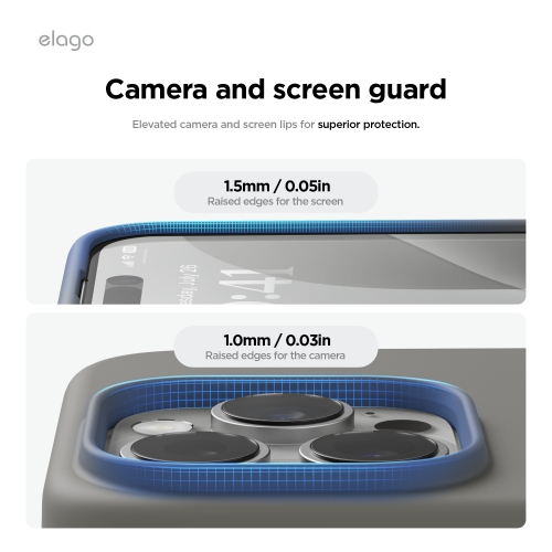 elago Magnetic Silicone Case Compatible with iPhone 16 Pro Case 6.3 Inch Compatible with All MagSafe Accessories - Built-in Magnets, Soft Grip