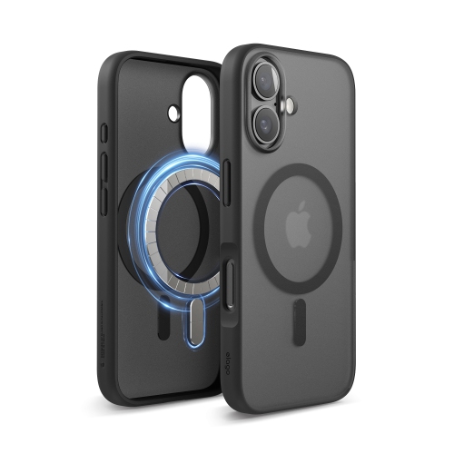 ELAGO  Magnetic Hybrid Clear Case Compatible w Iphone 16 Case 6.1" - Compatible w Magsafe, PC + Tpu Hybrid Technology, Shockproof Bumper, Raised