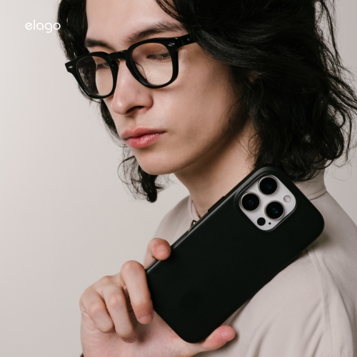 Étui magnétique en cuir elago compatible avec l’étui iPhone 16 Pro, compatible avec tous les accessoires MagSafe, 6,3 po - aimants intégrés,