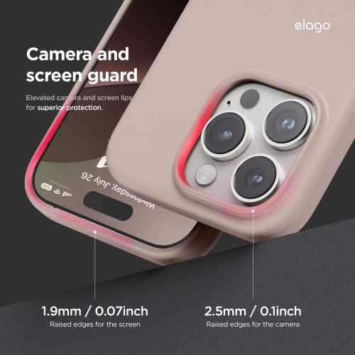 Étui magnétique en cuir elago compatible avec l'étui iPhone 16 Pro, compatible avec tous les accessoires MagSafe, 6,3 po - aimants intégrés,