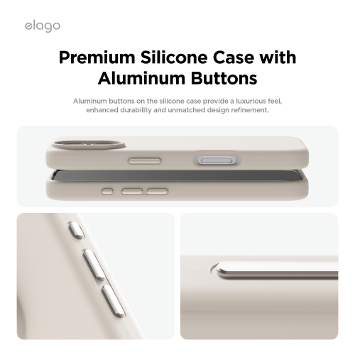 elago Magnetic Silicone Case Compatible with iPhone 16 Plus Case 6.7 Inch Compatible with All MagSafe Accessories - Built-in Magnets, Soft Grip