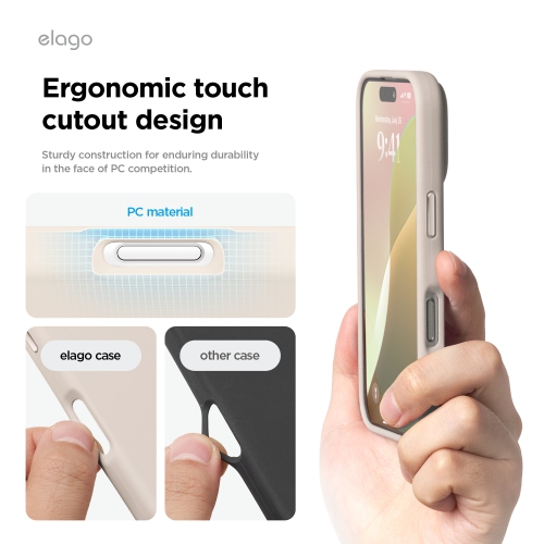 elago Magnetic Silicone Case Compatible with iPhone 16 Plus Case 6.7 Inch Compatible with All MagSafe Accessories - Built-in Magnets, Soft Grip