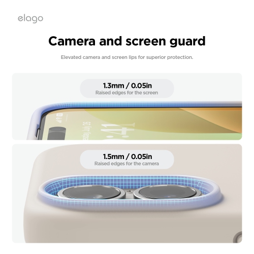 elago Magnetic Silicone Case Compatible with iPhone 16 Plus Case 6.7 Inch Compatible with All MagSafe Accessories - Built-in Magnets, Soft Grip